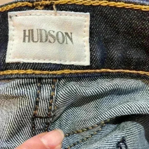 Hudson Krista Low-Rise Super Skinny Jean Size 26 Dark Denim - Picture 8 of 9
